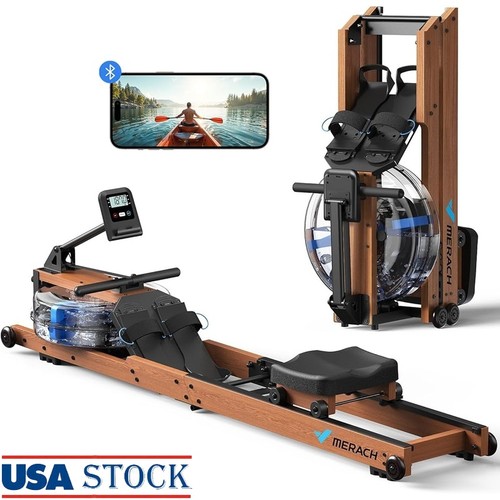 Folding water rowing machine - water,