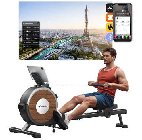 Merach magnetic rowing machine - magnetic,