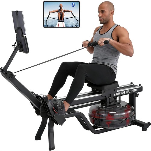 Magnetic water rowing - rowing, machine