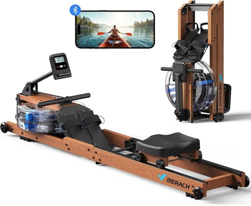 Merach foldable wood - wood, rowing