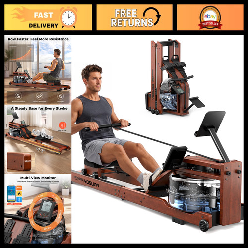 Foldable water rowing machine - foldable,