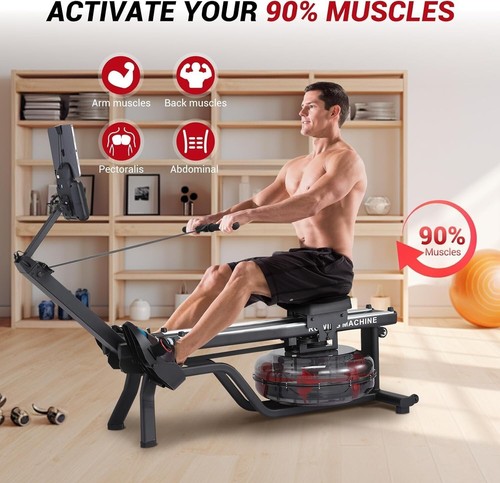 Water rowing machine for - machine, home