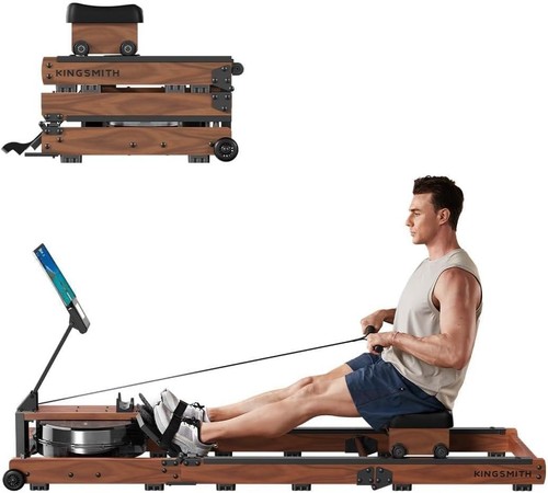 Tri fold water rowing machine - rowing,