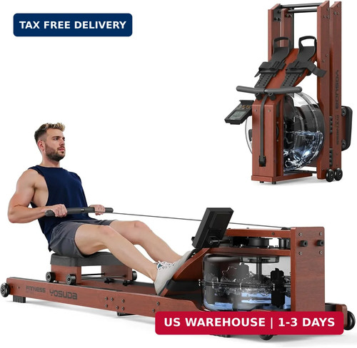 Wooden water rowing machine - wooden,